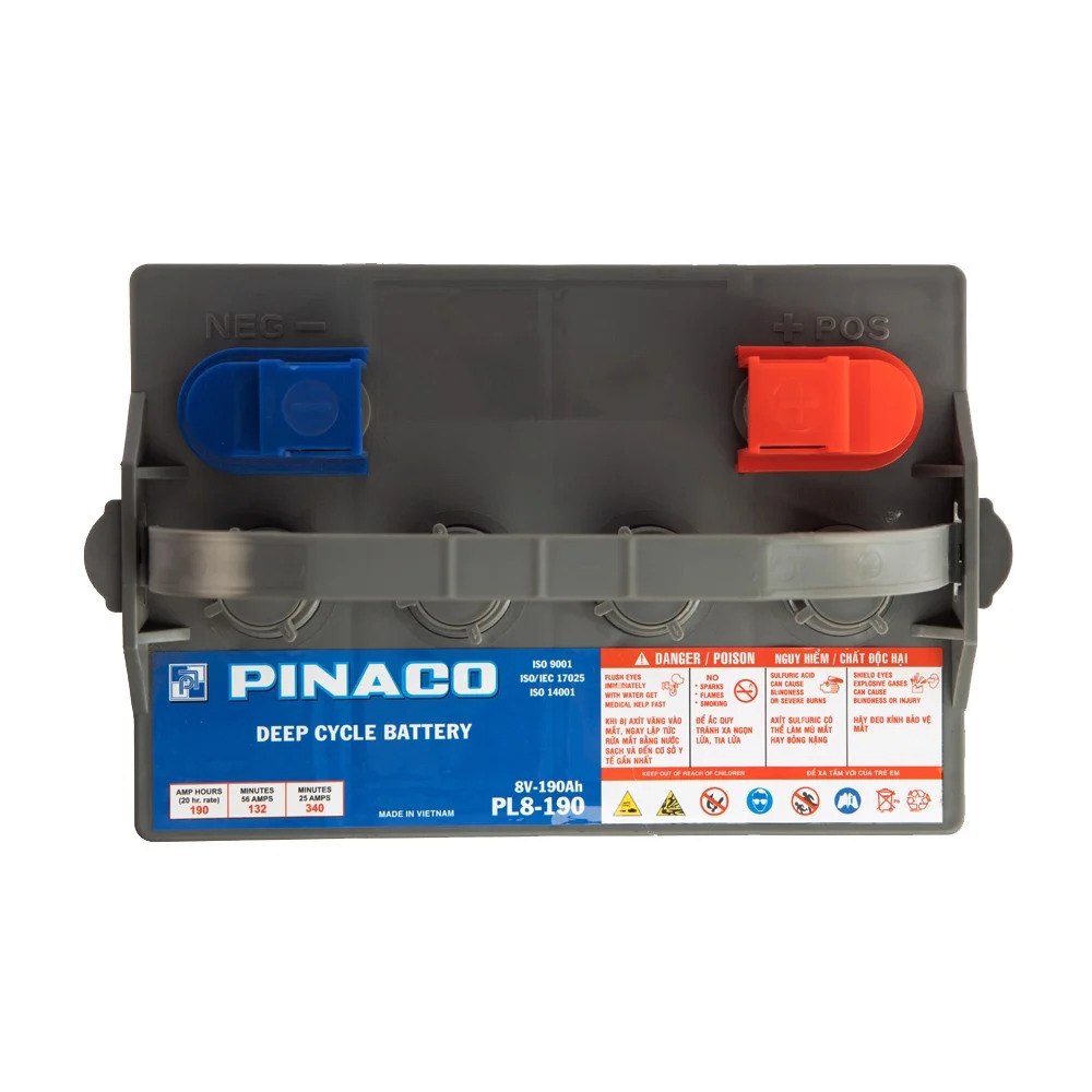 Ắc quy Xe điện PINACO PL 8-190 - 8V - 190Ah