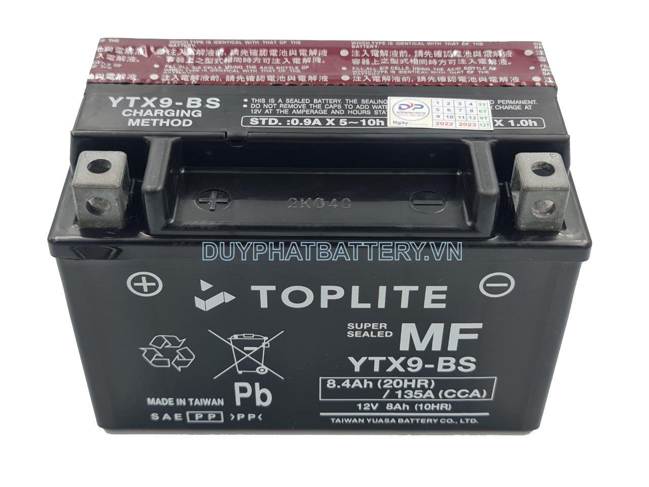 Bình ắc quy TOPLITE YTX9-BS