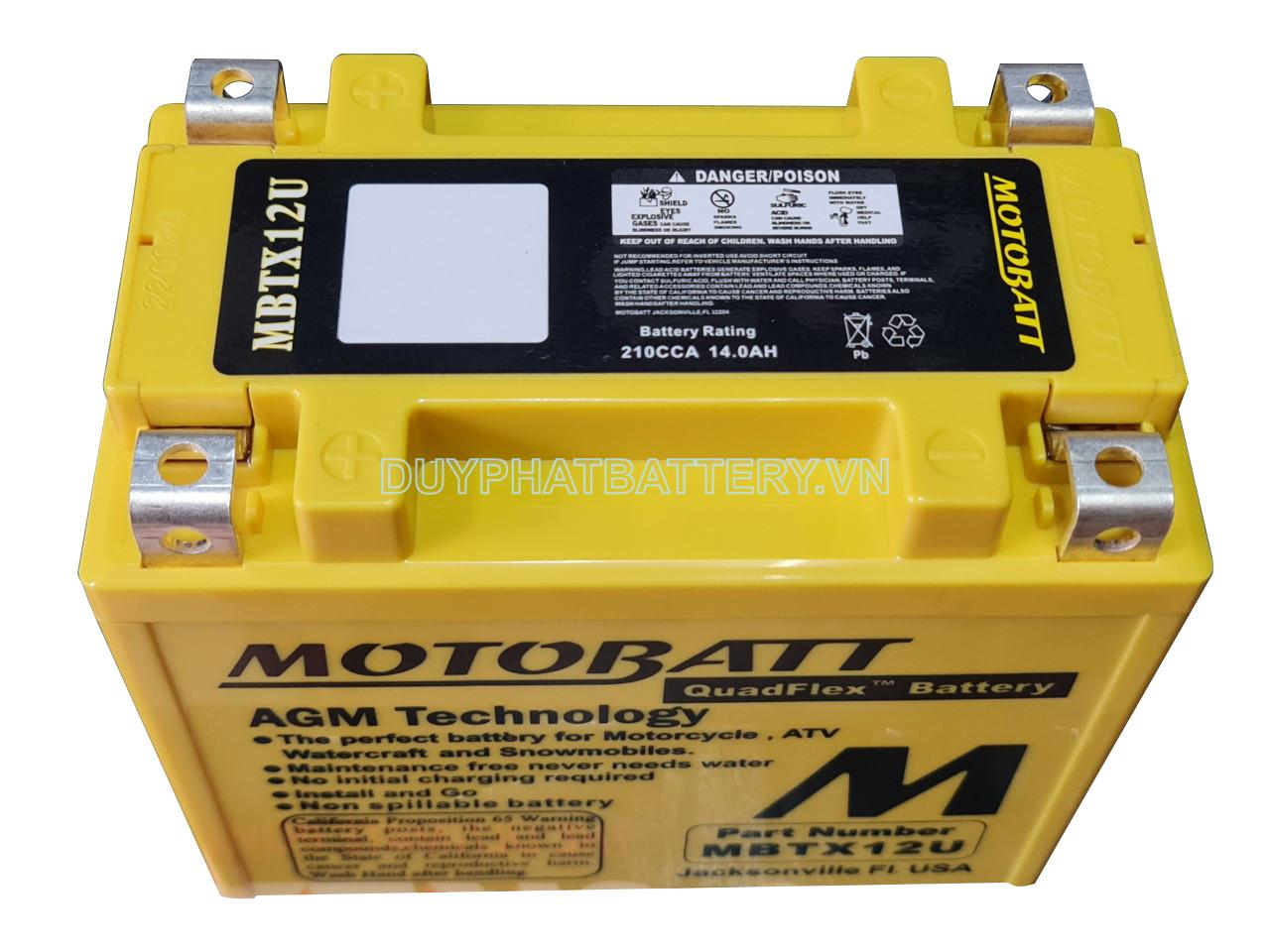  Motobatt MBTX12U