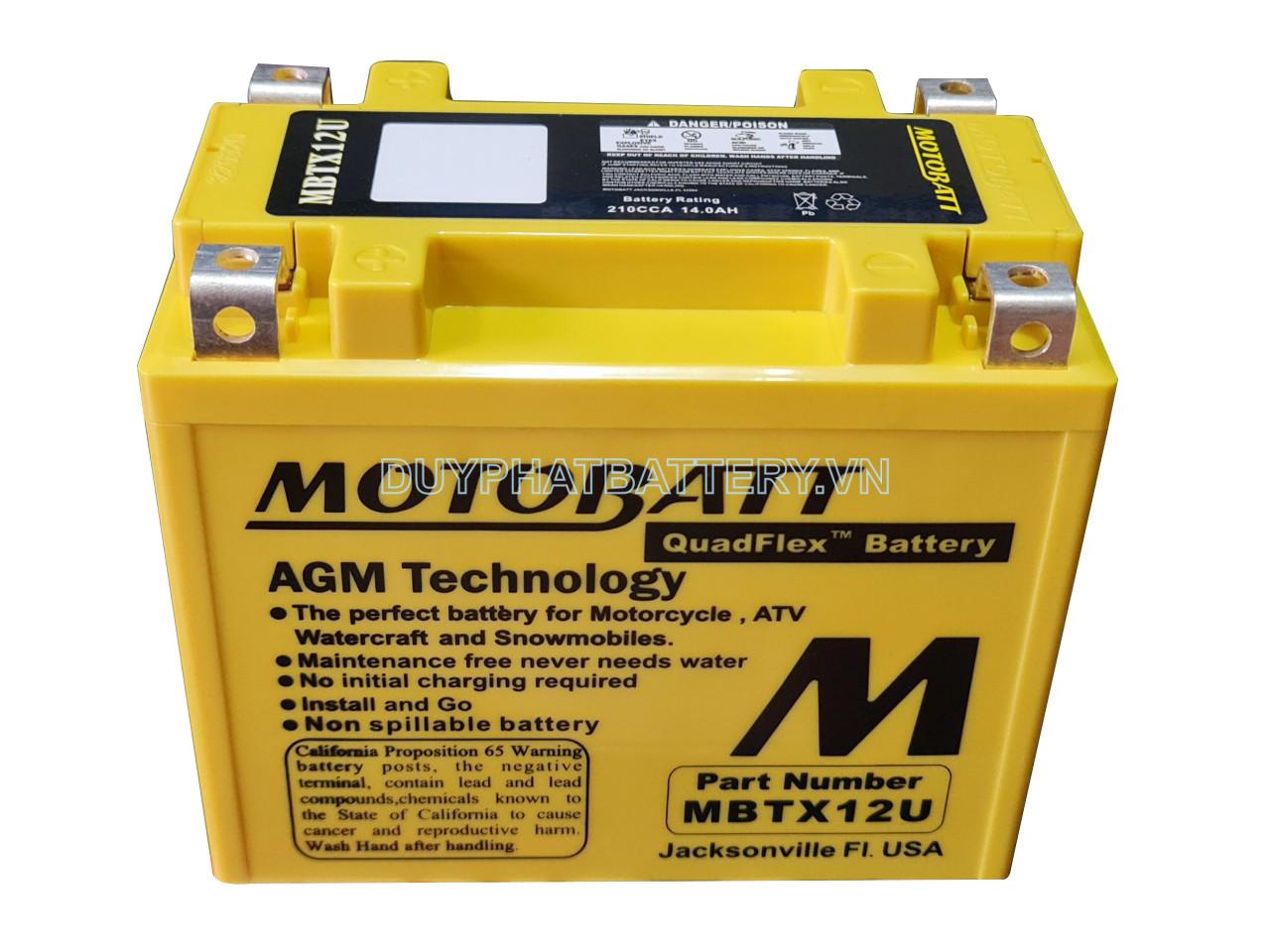  Motobatt MBTX12U