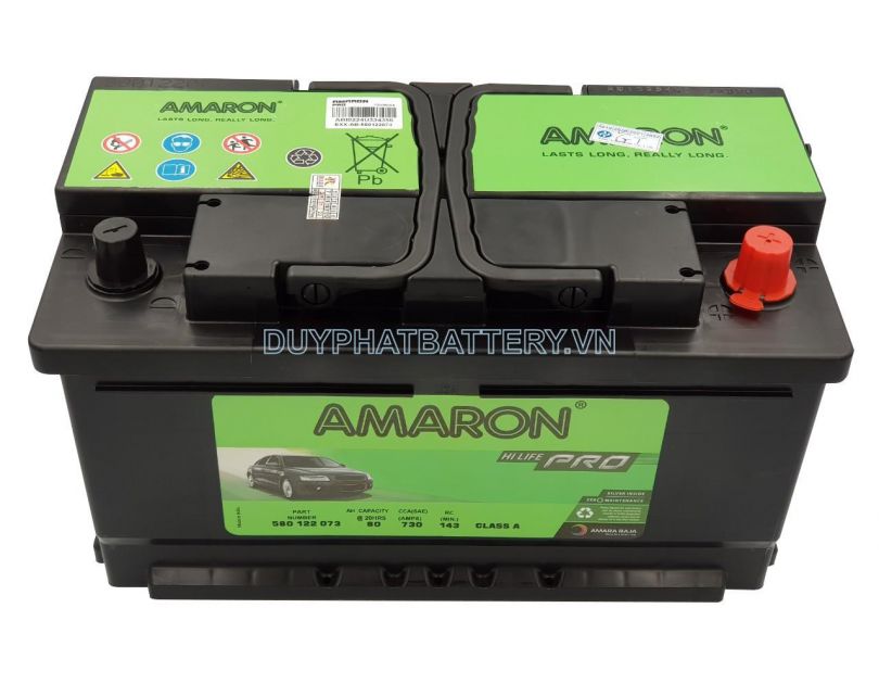 Bình ắc quy AMARON DIN 80 (12V-80AH)