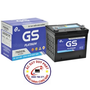 Bình ắc quy GS KHÔ 75D23L(12V- 65AH)