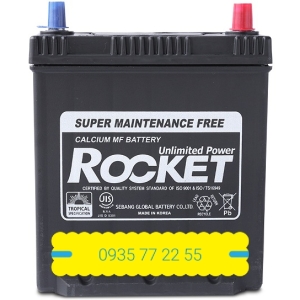 Ắc quy ô tô Rocket NS40Z/L cọc nhỏ (12V-35Ah)