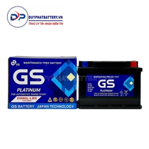 Bình ắc quy GS khô DIN60L-LBN (12V-60AH)