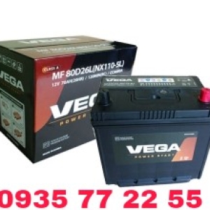 ẮC QUY VEGA  MF80D26L 12V-70AH