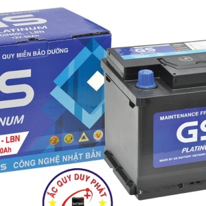 Bình ắc quy GS khô DIN60L-LBN (12V-60AH)