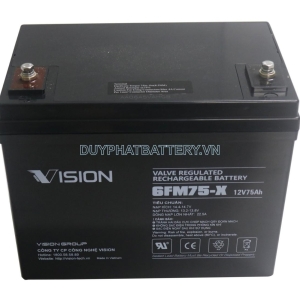 Bình ắc quy Vision 6FM75-X 12V 75Ah