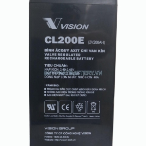 Bình ắc quy Vision CL200E 2V 200Ah