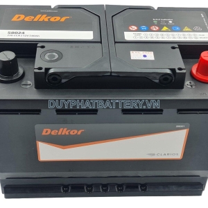 Bình ắc quy DELKOR DIN 58024 12V - 80AH CCA 770A Hàn Quốc