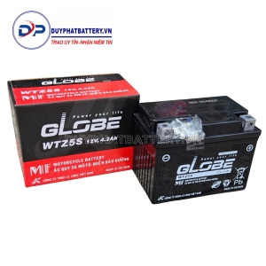 BÌNH ẮC QUY KHÔ GLOBE WTZ5S (12V-4.2AH)