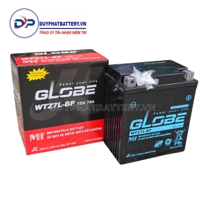 BÌNH ẮC QUY KHÔ GLOBE WTZ7L-BP (12V-7AH)
