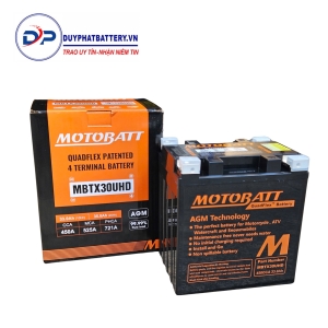 Bình ắc quy Motobatt Quadflex MBTX30UHD 12V-32Ah CCA 390A