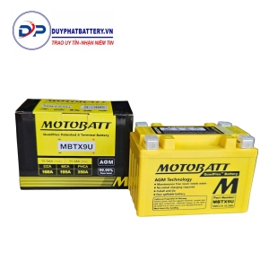 Bình ắc quy Motobatt Quadflex MBTX9U 12V 10.5Ah CCA 160A
