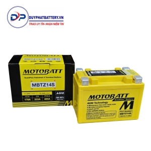Bình ắc quy Motobatt MBTZ14S 12V-11.5Ah CCA 170A