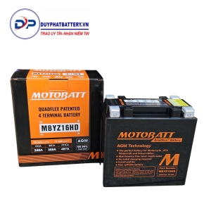 Bình ắc quy Motobatt Quadflex MBYZ16HD 12V-16.5Ah CCA 240A
