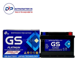 Bình ắc quy GS khô DIN60L-LBN (12V-60AH)