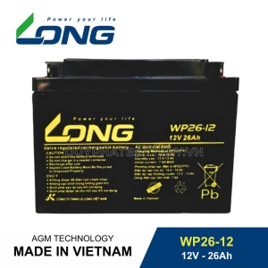Ắc quy LONG WP26-12 12V-26Ah | Bảo hành 12 tháng