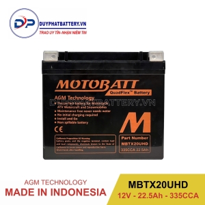 Bình ắc quy Motobatt MBTX20UHD 12V 22.5Ah