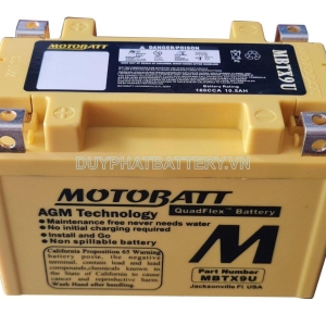 Bình ắc quy Motobatt Quadflex MBTX9U 12V 10.5Ah CCA 160A