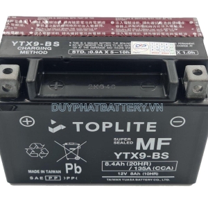 Bình ắc quy TOPLITE YTX9-BS 12V 8AH CCA 135A