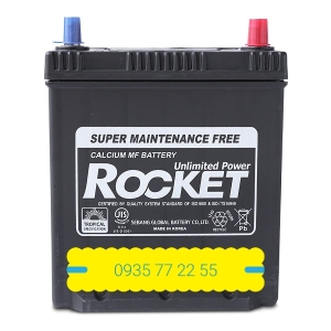 Ắc quy ô tô Rocket NS40Z/L cọc nhỏ (12V-35Ah)