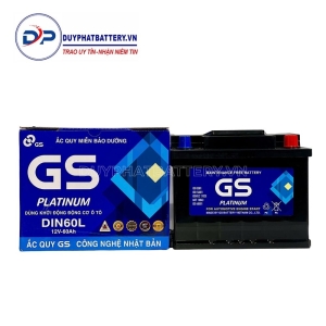 Bình ắc quy GS MF DIN60L 12V 60Ah