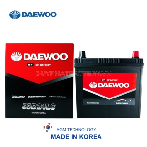 Ắc quy DAEWOO 55B24LS 12V 45Ah