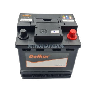 Bình ắc quy DELKOR DIN 55066 12V-50AH CCA 400A Hàn Quốc