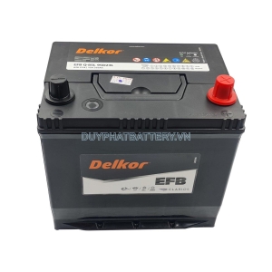Bình ắc quy DELKOR Q85 95D23L 12V-65AH CCA 620A Hàn Quốc