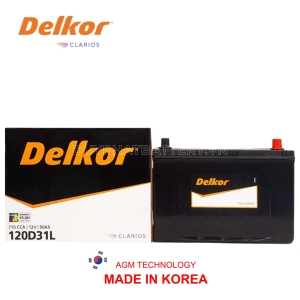 Bình ắc quy DELKOR 120D31L 12V 90AH CCA 680A
