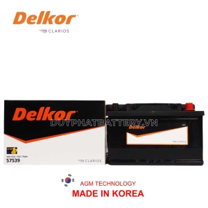 ẮC QUY DELKOR  DIN 57539 12V-75AH