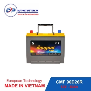Ắc quy Đồng Nai CMF 90D26R  12V - 80Ah