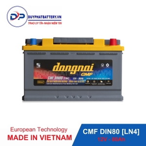 Ắc quy Đồng Nai CMF DIN80 [LN4] 12V - 80Ah