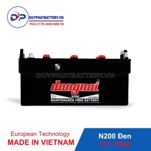 Ắc quy Tàu thuyền Đồng Nai N200 Đen - 12V - 200Ah