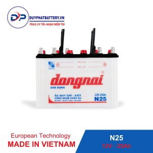 Ắc quy Dân dụng Đồng Nai N25 - 12V - 25Ah