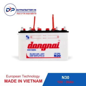 Ắc quy Dân dụng Đồng Nai N30 - 12V - 30Ah