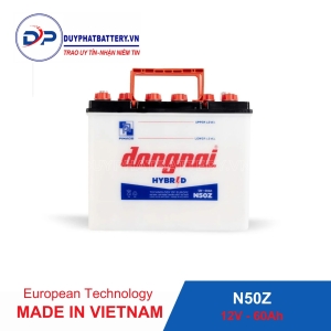 Ắc quy Hybrid Đồng Nai N50Z - 12V - 60Ah