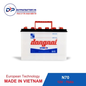 Ắc quy Hybrid Đồng Nai N70 - 12V - 70Ah