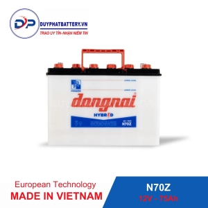 Ắc quy Hybrid Đồng Nai N70Z - 12V - 75Ah