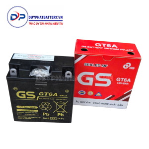 BÌNH ẮC QUY KHÔ GS GT6A (12V-6Ah)- GS NHẬT BẢN