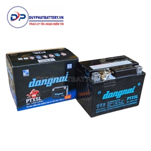 Ắc quy khô xe máy Đồng Nai PTX5L (12V-3.5Ah)