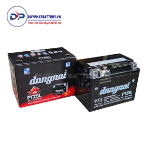 Ắc quy khô xe máy Đồng Nai PTZ5L (12V-4Ah)