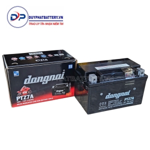 Ắc quy khô xe máy Đồng Nai PTZ7A (12V-7Ah)