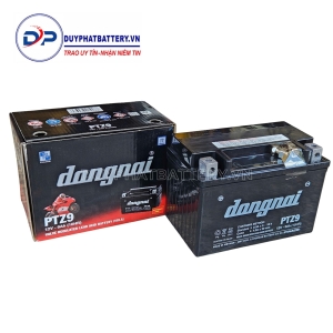 Ắc quy khô xe máy Đồng Nai PTZ9 (12V-9Ah)