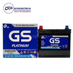 Bình ắc quy GS KHÔ 55D23R (12V-60AH)
