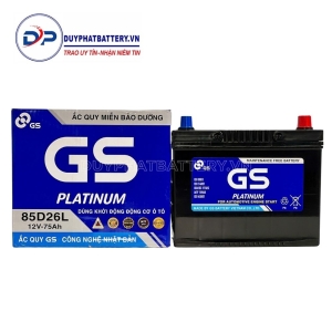 Bình ắcquy GS KHÔ 85D26L (12V- 75AH)