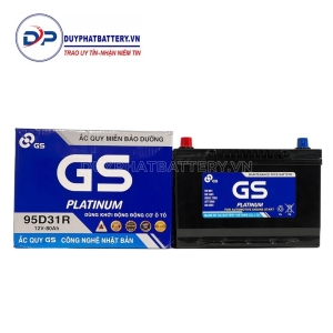 Bình ắc quy GS khô 95D31R (12V-80AH)