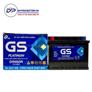 Bình ắc quy GS MF DIN60R 12V 60Ah