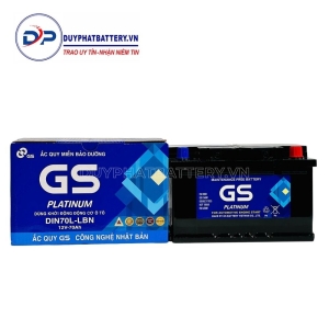 Bình ắc quy GS khô DIN70L-LBN (12V- 70AH)
