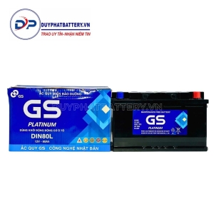 Bình ắc quy GS LN4 DIN80L 12V 80Ah